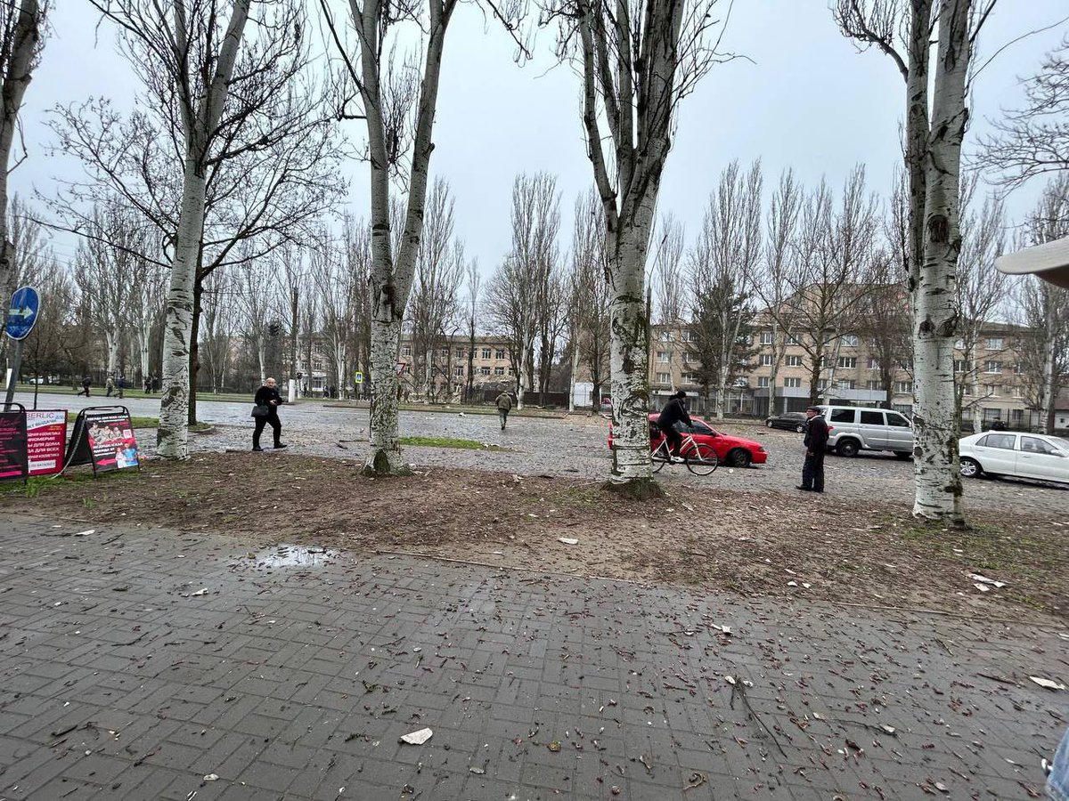 Explosions were reported in Melitopol this morning