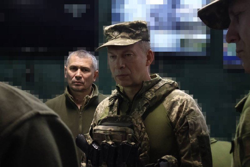 Commander of operative command East Syrsky visited Bakhmut frontline yesterday