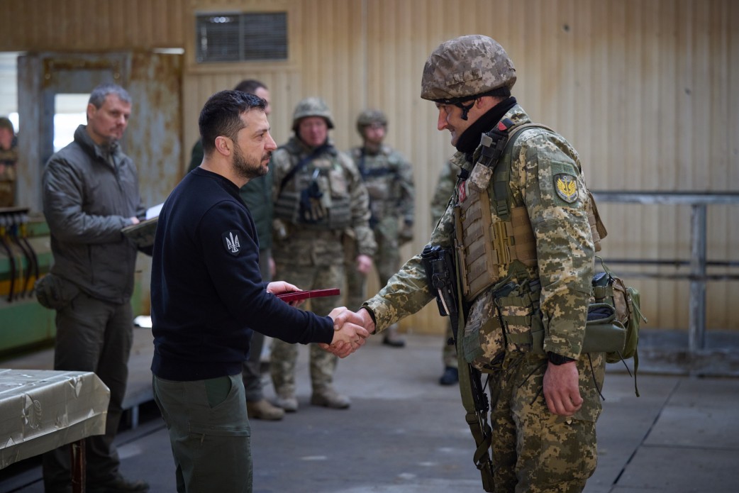 President of Ukraine Zelensky visited frontline in Avdiivka