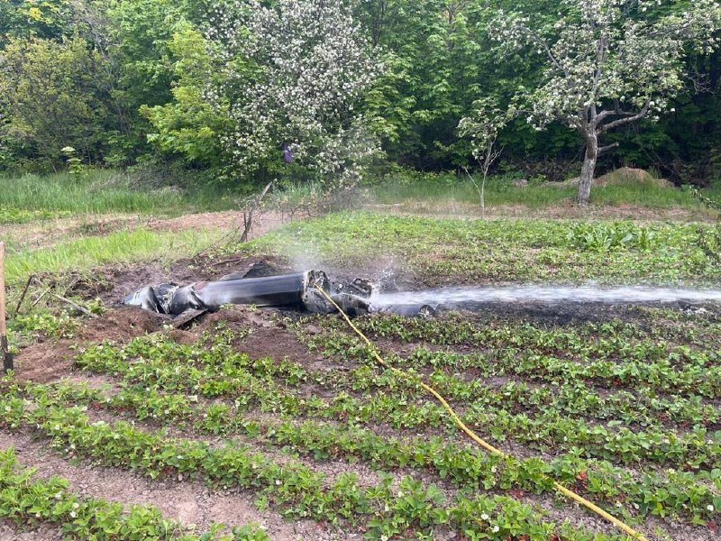 Debris of a missile caused minor fire at private residence overnight, no hits