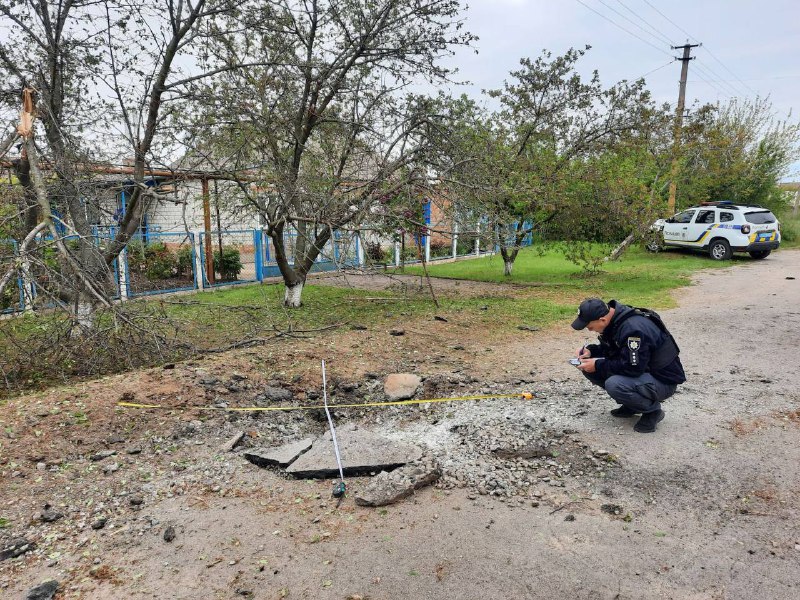 Damage in Nikopol district as result of Russian shelling