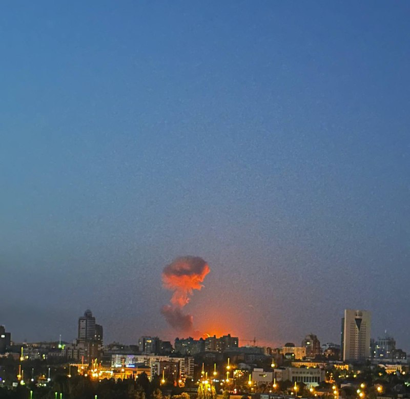 Explosions were reported in Donetsk