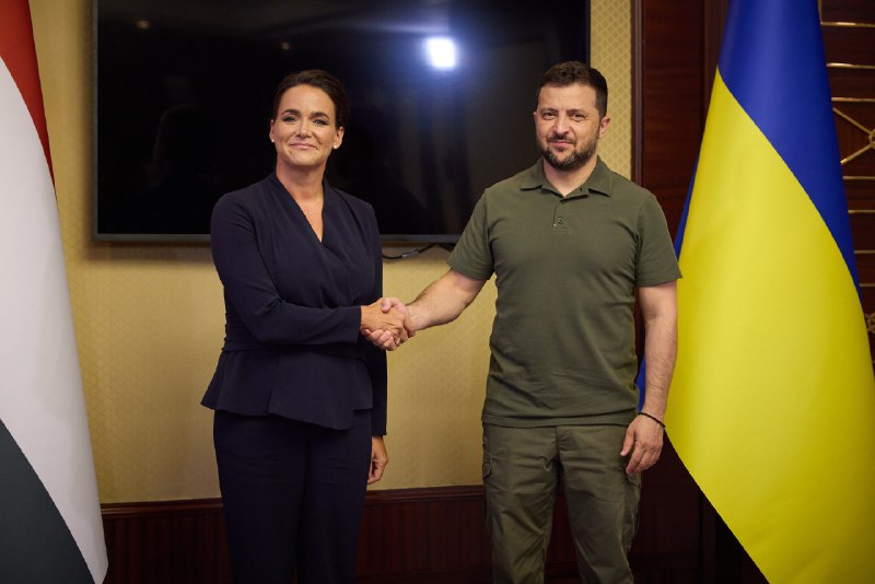 President Zelensky met with the President of Hungary, Katalin Novak