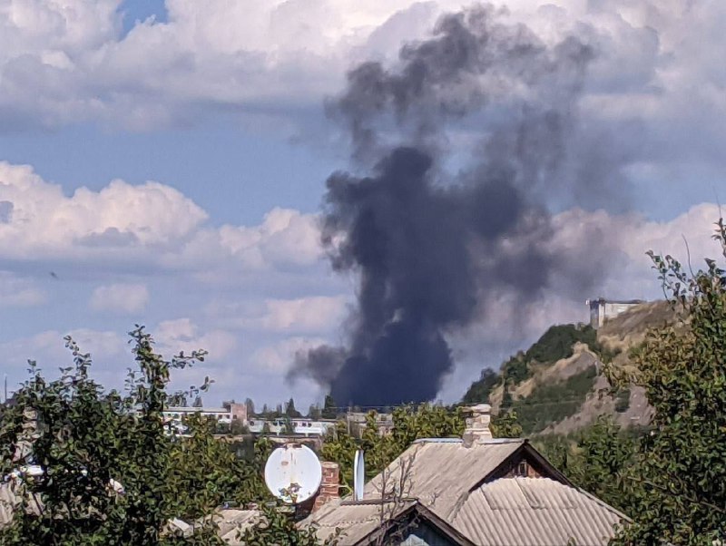 Explosions were reported in Horlivka