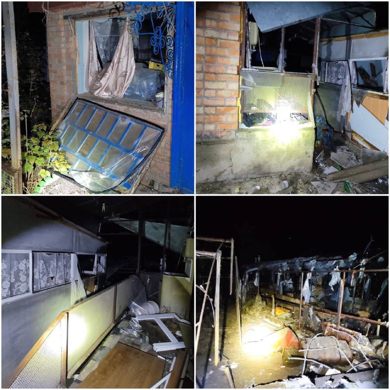 Russian artillery shelled Nikopol district overnight