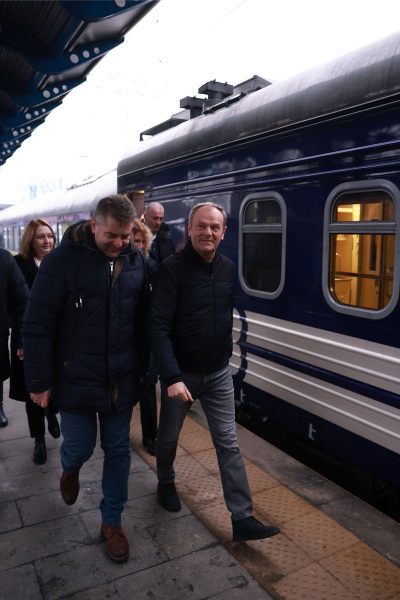 Poland Prime Minister @DonaldTusk begins his visit to Kyiv, where he will meet President @ZelenskyyUa and Prime Minister @Denys_Shmyhal