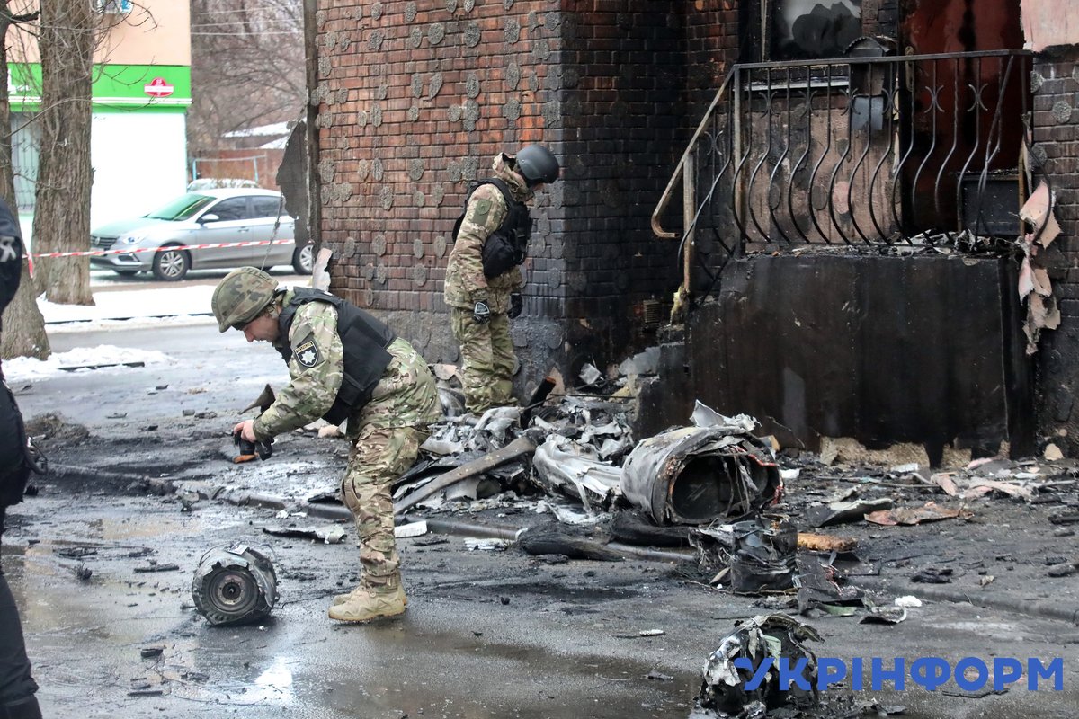 Damage in Vyshneve of Kyiv region as result of Russian missile attack