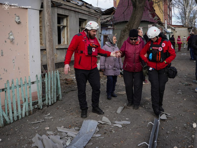 Damage in Mykolaiv as result of Russian missile strike