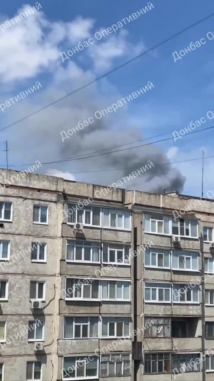 Missile strike reported at ammunition depot in Sorokyne(Krasnodon) at the occupied part of Luhansk region