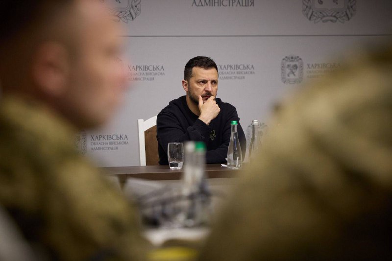 President Zelensky chaired the meeting of military command in Kharkiv