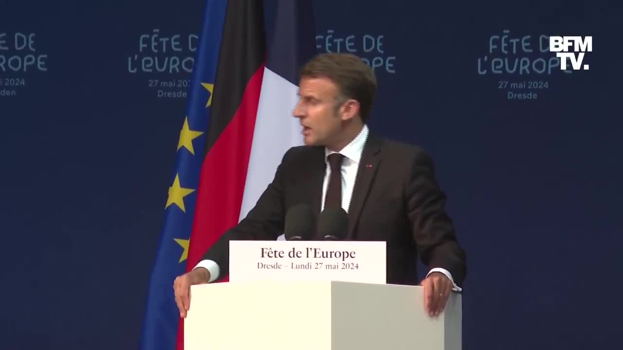 Emmanuel Macron: We are not waging war on Russia and its people. We, Europeans, we want peace.