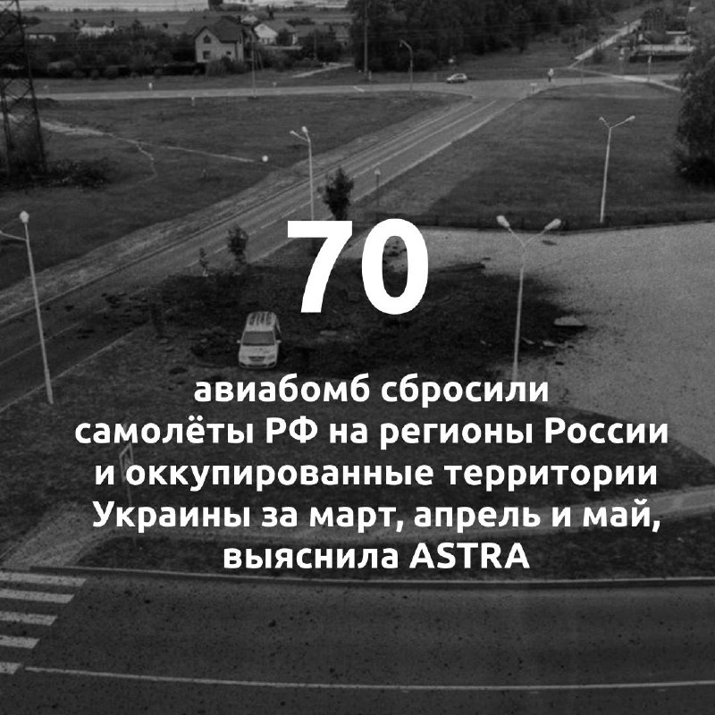 2 more aerial bombs were dropped by Russian aviation on Belgorod region yesterday, bringing total count of at least 70 in last 3 months