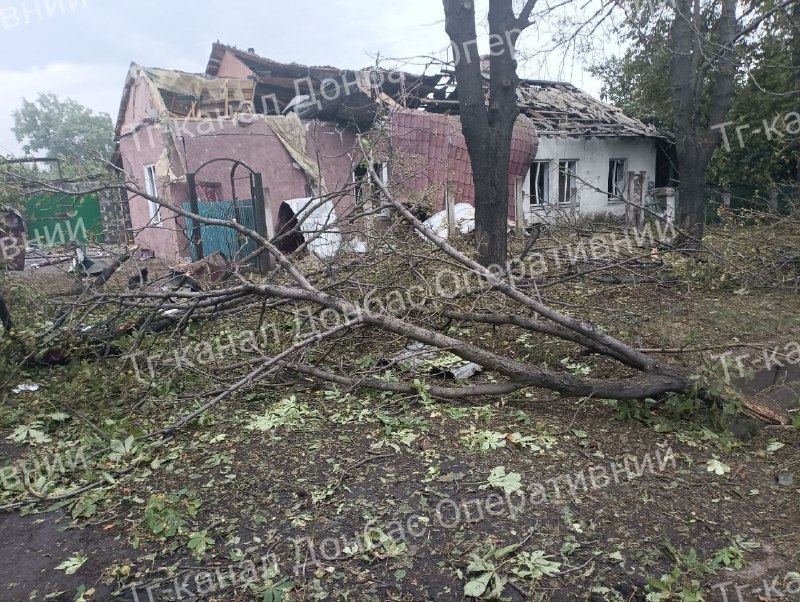 Destruction in Novohrodivka as result of Russian shelling overnight