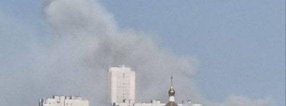 Smoke is rising in several districts in Kharkiv after suspected missile and/or glide bomb strikes