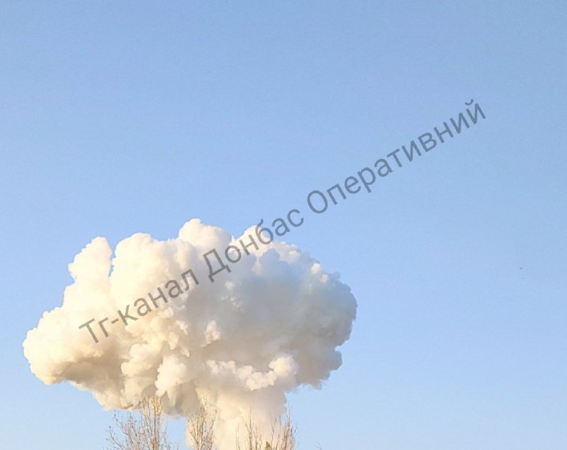 Explosions were reported in Kostiantynivka