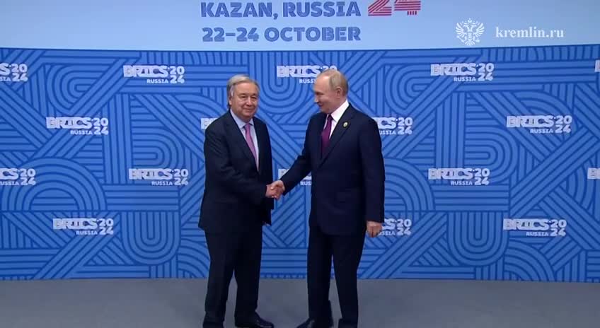 Putin and UN secretary general Guterres held a meeting in a closed format in Kazan