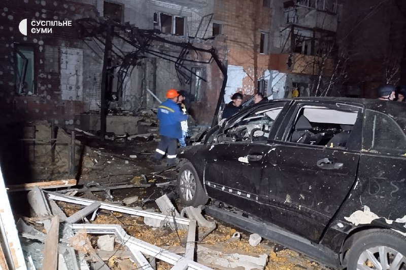 5 people were wounded as result of Shahed-type drone strike at residential house in Sumy