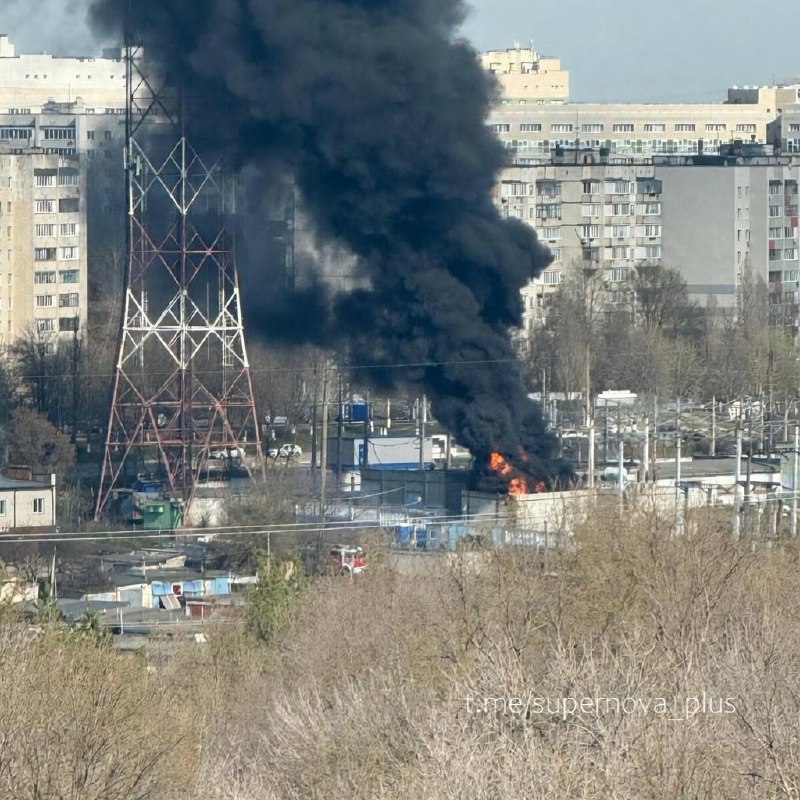 Substation Yuzhnaya is on fire near Belgorod