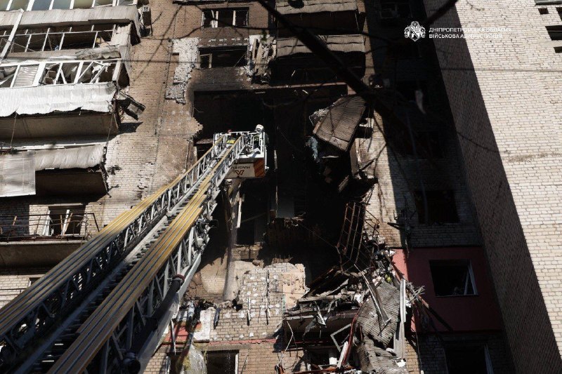 2 people killed, 10 wounded as result of Russian drones strike in Dnipro city