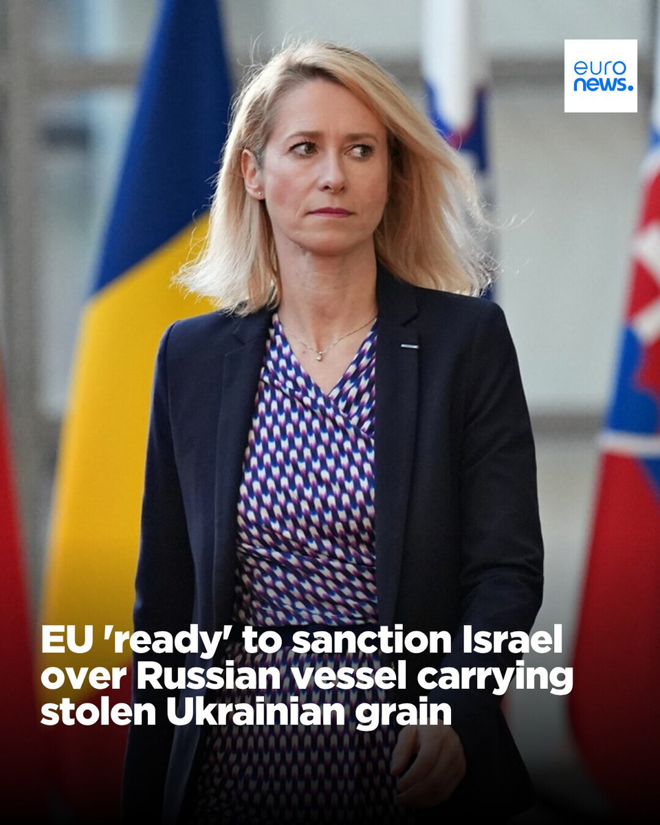 The European Union has warned Israel that it is ready to impose sanctions on those aiding and abetting the trade of Ukrainian grain stolen by Russia in the occupied territories, after a new ship loaded with the cereal arrived in the port of Haifa